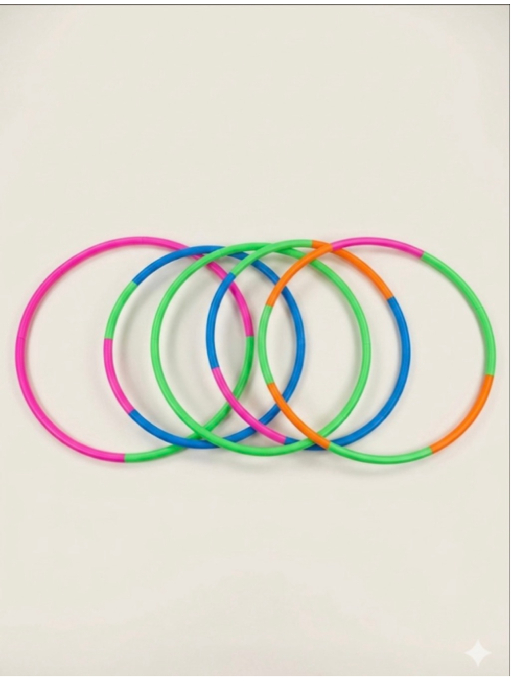Detachable Hula Hoop -Set of 5 plus 3 extra pieces